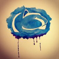 Misc Paintings - Penn State Logo - Watercolor On Paper
